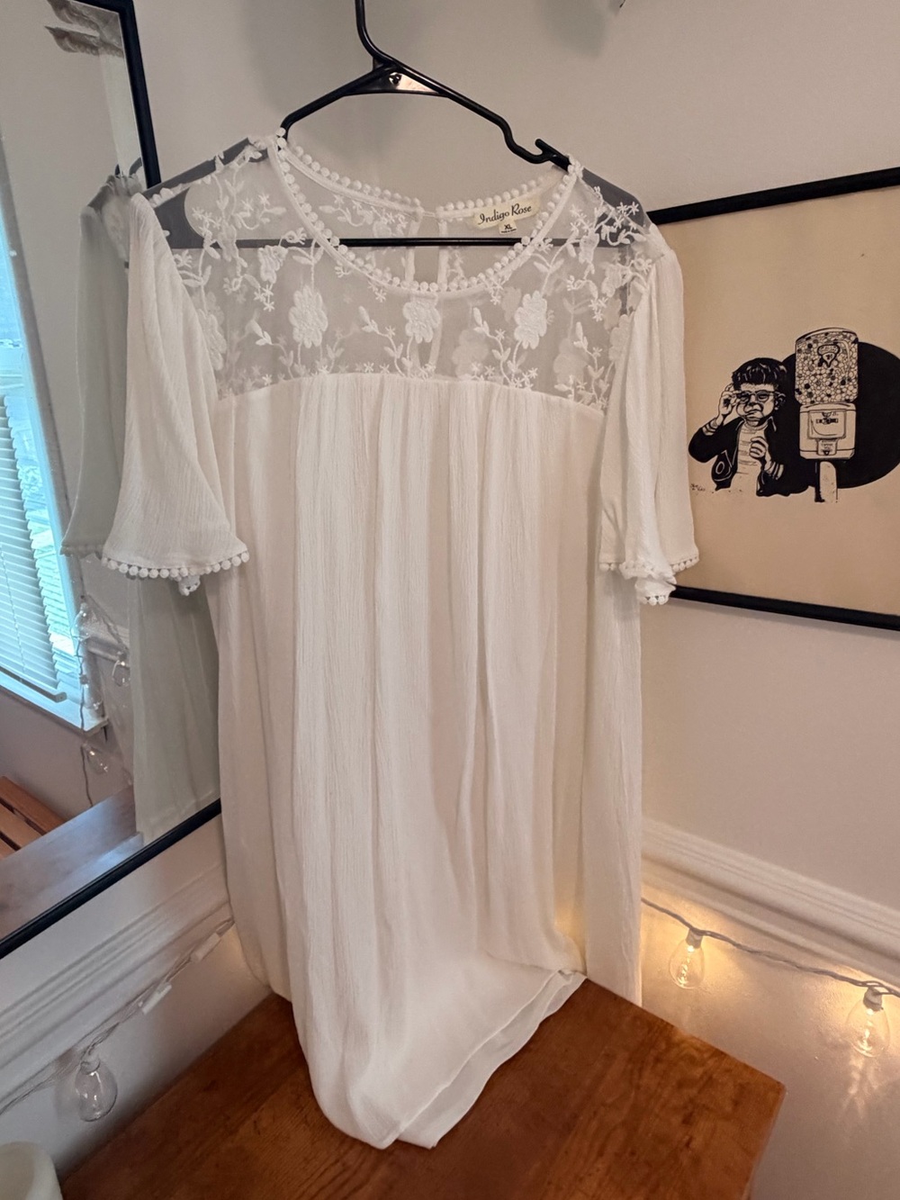 Indigo Rose - White - XL - DRESS